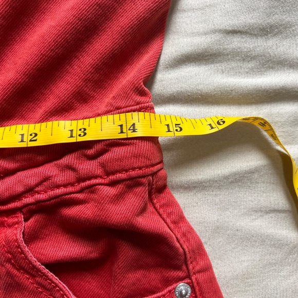 Universal Thread- Women’s Cropped Sleeveless Denim Jumpsuit Red Size 2 - Picture 9 of 11
